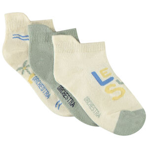 Σετ από 3 ζευγάρια κοντές φαντεζί κάλτσες για αγόρι 