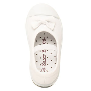 Αθλητικά παπούτσια από ύφασμα με φιόγκο και ελαστική λωρίδα για κορίτσι 