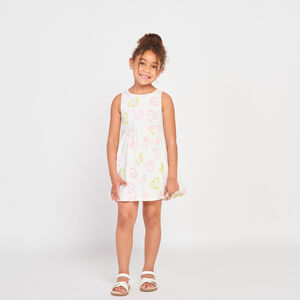 Αμάνικο φόρεμα με φαντεζί σχέδιο για κορίτσι 