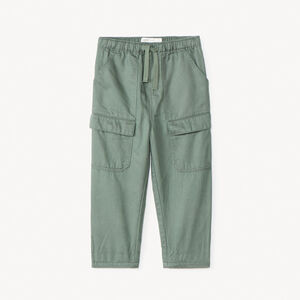 Παντελόνι cargo από υφασμάτινο μονόχρωμο για μωρό αγόρι 