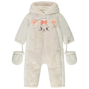 Κομψό combi-pilote βελουτέ με κεντημένο Marie Disney για bebe κορίτσι 