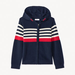 Πλεκτή ζακέτα με εφέ color block για αγόρι 