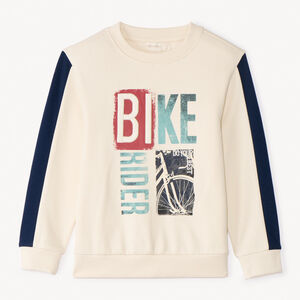 Φούτερ με κέντημα και φωτογραφική εκτύπωση για αγόρι 