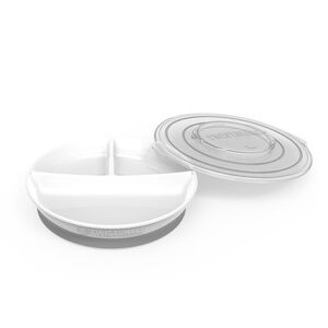 Πιάτο 3 τμημάτων 6+ μηνών - Παστέλ Λευκό 