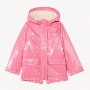 Parka déperlant à capuche irisée pour fille 