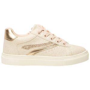 Αθλητικά παπούτσια χαμηλά ροζ με κορδόνια και φερμουάρ για κορίτσι 