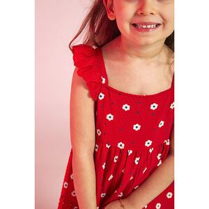 Φόρεμα από πλεκτό με φαντεζί σχέδιο για κορίτσι 