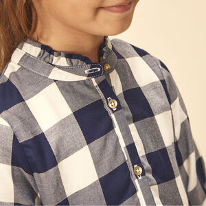 Φόρεμα πουκαμίσα με καρό σχέδιο από lyocell για κορίτσι 