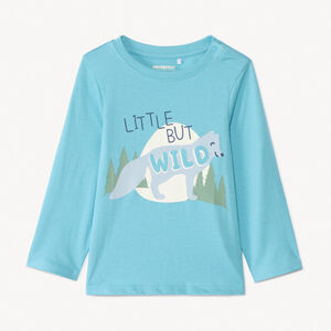 Μπλούζα μακρυμάνικη από jersey με φαντεζί σχέδιο για bebe αγόρι 