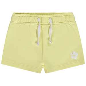 Σορτς μονόχρωμο σε molleton με sugar print fleur hawaiienne για bebe κορίτσι 