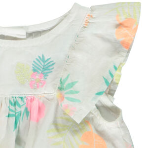 Σετ 2 τμχ. τουνίκ με σχέδιο + ριγέ bloomer για bebe κορίτσι 