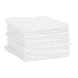 Σετ 6 πετσετών σφουγγαράκι 25 x 25 cm από βαμβακερό 