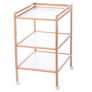 Έπιπλο - αλλαξιέρα με 2 ράφια από οξιά 