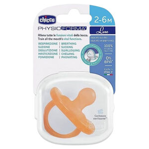 Chicco Physio Luxe Πιπίλα Σιλικόνης Πορτοκαλί 2-6m 1τμχ 