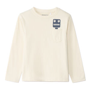 Μπλούζα μακρυμάνικη από jersey με παιχνιδιάρικο animal print για αγόρι 