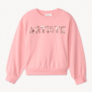 Φούτερ molleton oversize με μαγικές παγιέτες για κορίτσι 