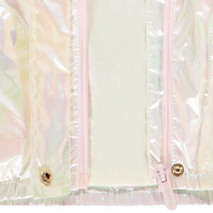 Αδιάβροχο ιριδίζον με επένδυση από jersey για κορίτσι 