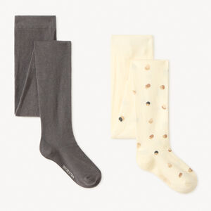 Σετ 2 ζευγών χοντρών καλσόν για κορίτσια 