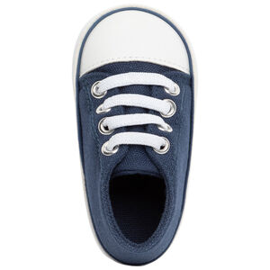 Αθλητικά παπούτσια ψηλά με κορδόνια από ύφασμα για bebe αγόρι 