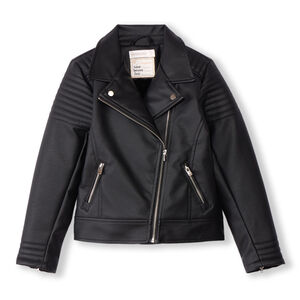 Πλεκτό perfecto από συνθετικό δέρμα με επένδυση sherpa για κορίτσι 