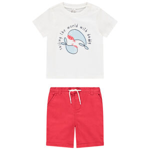 Σετ 2 τμχ. με σχέδιο φάλαινες για bebe αγόρι 