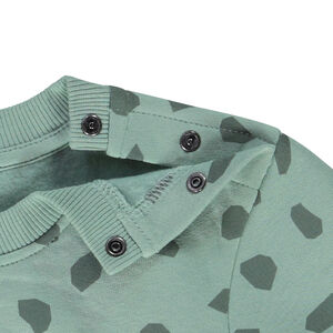 Φούτερ molleton με patch bouclette για bebe αγόρι 