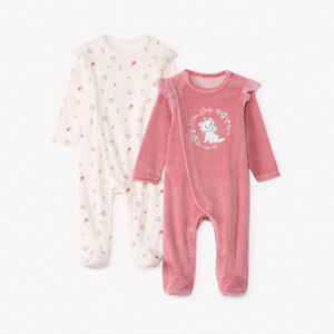 Σετ 2 βελούδινα dors-bien Marie Disney για μωρό κορίτσι με διαφορετικό άνοιγμα ανάλογα με την ηλικία 