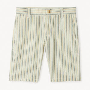 Σορτς ριγέ από καμβά για αγόρι 