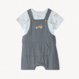 Σέτ κοντό 2 τεμαχίων με σαλοπέτα για αγοράκι. 