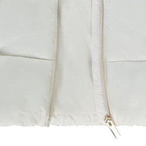 Μακριά doudoune με κουκούλα υφασμάτινο για κορίτσι 