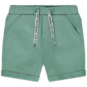 Βερμούδα από μονόχρωμο molleton για μωρό αγόρι 