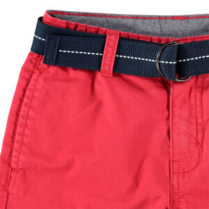 Βερμούδα από ύφασμα με αποσπώμενη πλεκτή ζώνη για αγόρι 