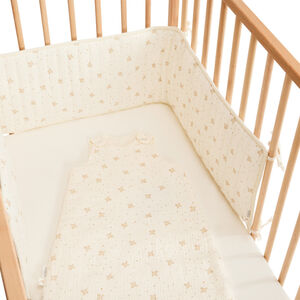 Πάντα κρεβατιού από διπλό βαμβακερό γάζα Douce Hirondelle écru 