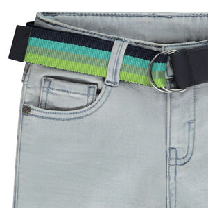 Βερμούδα effet jean με αποσπώμενη ζώνη για αγόρι 