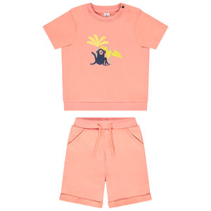 Σετ 2 τμχ. σε molleton print singe για bebe αγόρι 