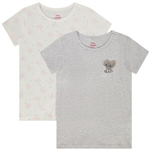 Σετ από 2 κοντομάνικα φανελάκια Stitch Disney για κορίτσι 