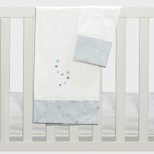 Σετ σεντόνια καλαθούνας-λίκνου  3τμχ Fox Σιέλ 