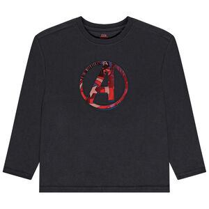 T-shirt με μακριά μανίκια και εκτύπωση lenticulaire Captain America Marvel για αγόρι 