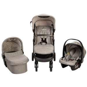 Καρότσι τριών τεμαχίων Triade με κάθισμα αυτοκινήτου και πορτ μπεμπέ γκρι 