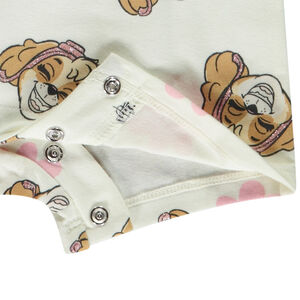 Κοντή ολόσωμη φόρμα με κοντά μανίκια και print Skye Πατ Πατού για bebe κορίτσι 