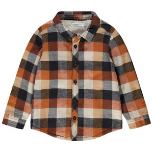 Πουκάμισο καρό από φανέλα για bebe αγόρι 