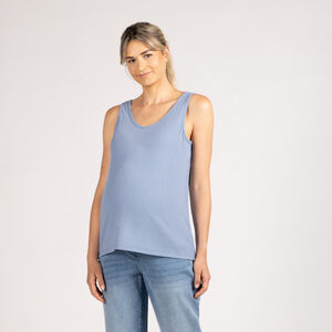 Μπλουζάκι αμάνικο κοτλέ μονόχρωμο για γυναίκες 