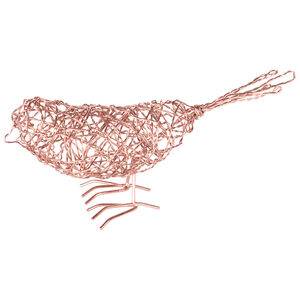 Oiseau décoratif en métal à poser 