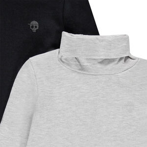 Σετ από 2 πλεκτά μπλουζάκια με ψηλό λαιμό για αγόρι 