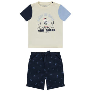 "Σετ 2 τμχ. με εφέ color block για μωρό αγόρι" 