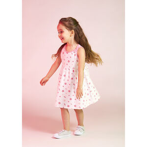 Αμάνικο φόρεμα με floral σχέδιο για bebe κορίτσι 