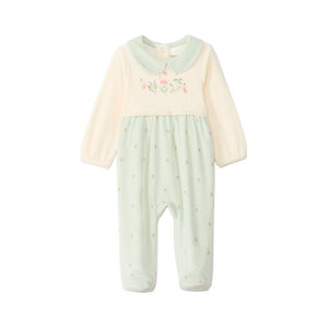 Φορμάκι βελουτέ 2 σε 1 με floral σχέδια για μωρό κορίτσι 