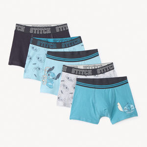 Σετ 5 boxers από jersey με σχέδιο Stitch Disney για αγόρι 