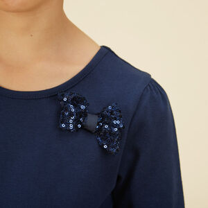 Γιορτινό φόρεμα εφέ 2 σε 1 με παγιέτες για κορίτσι 