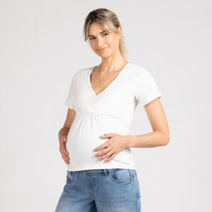 Κοντό Μπλουζάκι Εγκυμοσύνης Και Θηλασμού Με Στάμπα 
